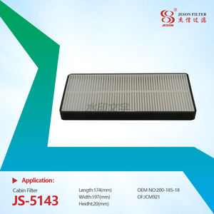 JS-5143 Filter Manufacturer Car Cabin Air Filter 200-185-18
