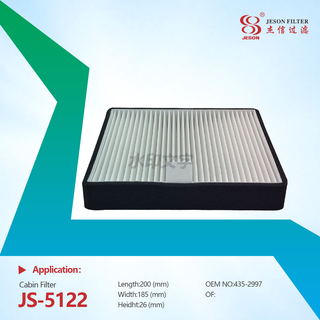 JS-5122 Construction Machinery Parts Cabin Air Filter 435-2997 for Cat C2.4 C2.6 C3.3B Excavator 305.5E 305.5E2 306E