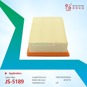 JS-5189 Worldwide Replacement High Quality Cabin Air Filter Element SC60034 P621643 AT191102 AF55770