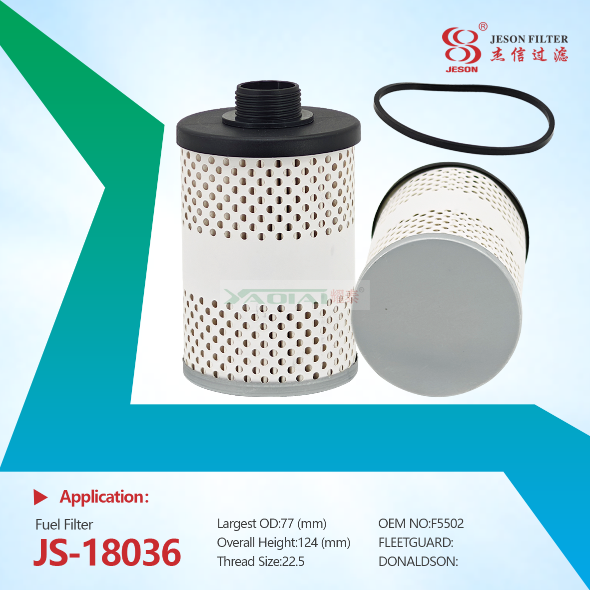 JS-18036 Diesel Fuel Filter FF246 Use for B10-AL Fuel Water Separator PF10 FF266