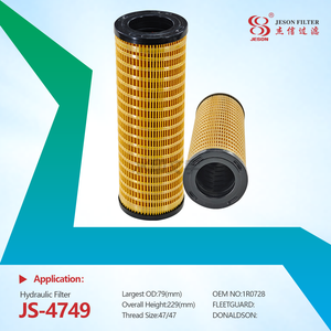 JS-4749 Excavator Hydraulic Oil Filter Engine Spare Part 1R-0728 1R0728 HF6201 H5502 4J0816 P550816 PT93 HY90383 for CAT 303C.CR