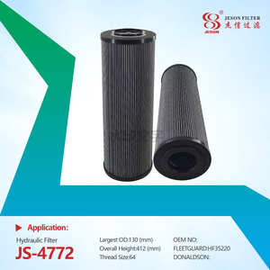 JS-4772 Engine Parts Hydraulic Return Oil Filter HF35220 P763258 PT8950-MPG MF7501A25HB 15503254 CR800/03 SH63376