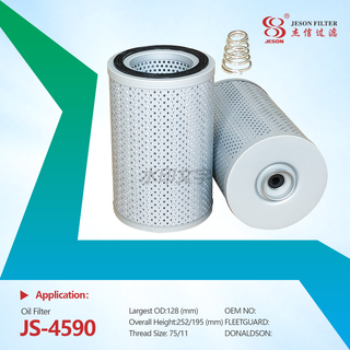 JS-4590 Customized Construction Machinery Parts Hydraulic Oil Filter H-6001