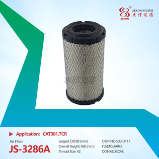 JS-3286AB High Quality Factory Price Construction Machinery Parts Air Filter 533-3117 533-3118 for Mini Excavator