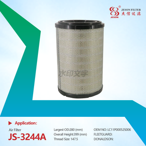 JS-3244AB Replacement Digger Outer element Air Filter LC11P00052S006 LC11P00052S007 for SK350-10