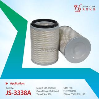 JS-3338A P181124 P181125 P181126 P181130 P181131 Air Filter Cartridge Truck Excavator Engine Air Filter Element Industrial Filter