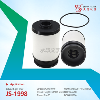 JS-1998 Oil Separator Filter 12403708 Crankcase Ventilation Filter Element SAO54336 Crankcase Breather Filter Element