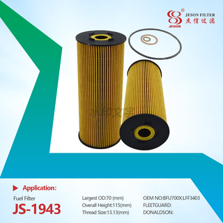 JS-1943 Construction Machinery Parts BFU700X LFF3403 High Quality Engine Fuel Filter for Excavator
