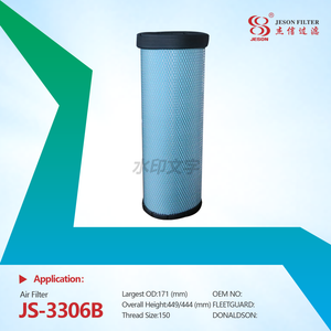 JS-3306AB Wholesale New Primary Efficiency A-38520 A-38530 Engine Air Filter for Loaders Secondary Air Filter Included