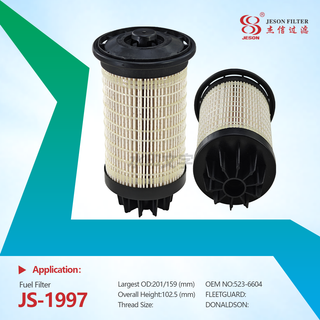 JS-1997 523-6604 5236604 Good Quality Fuel Water Separator Filter Backhoe Loader Filter Group Fuel for 424 428