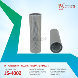 Hydrualic Filter JS4002 68938210010 HF6305 P550037 PT9162 H7914 68937001001 WGH6305 1529253 6115021520 68938210011