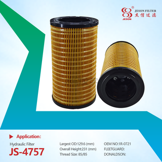 JS-4757 High Quality Efficient Factory Wholesale Engine Oil Filter 1R-0721 1R-0726 Caterpillar Hydraulic Oil Filter