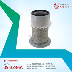 JS-3236AB 214 Backhoe Loader Air Filter AF25509K+AF4882 32906801+32903202 P776830+P778832