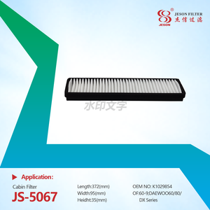 JS-5067 OEM Factory Supply Hot Selling High Quality Cabin Air Filter SC80051 K1029854 400402-00041 Cabin Air Filter
