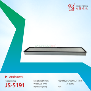 JS-5191 SC 70047 CABIN Air Filter for NEW HOLLAND 9384 9484 9684 9884 Industrial Filtration Equipment Parts 9707323