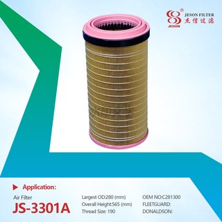 JS-3301AB For Mann+Hummel C281300 Air Cleaner Filter HXE43545 CF1750 Truck Engine Spare Parts