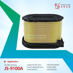 JS-9100A Factory Hot Sale Honeycomb Air Filter Element Truck Engine Parts 3466687 5280585 P639058