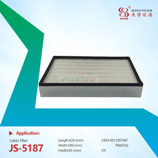 JS-5187 OEM Factory Cabin Cab Air Filter element PA5300 CA-55130 P606762 AF25780 1807487 180-7487 AC Filter