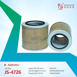 JS-4726 High Performance Good Price New Lube Spin-On Oil Filter Factory Direct Sales H20211 LF3367 471135 1172637