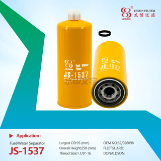 JS-1537 High Quality New Truck Diesel Engine Fuel Filter Water Separator Models 32/926098