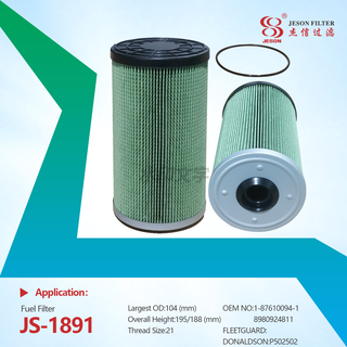 JS-1891 Diesel Engine Fuel Filter Element Machinery Parts Std Model 8980924811 FF5989 1876100940 SN25094 P502502 EF-15131 for 4HK1 6WG1