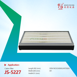 JS-5227 Cabin Air Filter High Quality Cabin Filter 21701930 Af55824 6005031402 SC40065 Replacement 0011471760