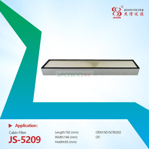 JS-5209 Excavate Cabin air Filter 570072D1 SC90202 HLX-4709 for CHALLENGER M700A MT700C