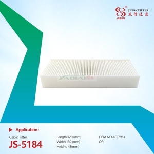 JS-5184 Hot Sale SC90190 HF6100 PA30006 AF27961 H220870 H220919 CU32003 CA76040 SKL46489 Cabin Air Filter for Vehicle