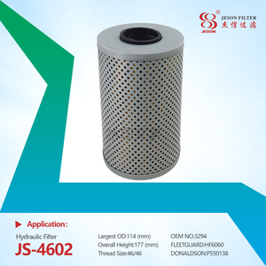 JS-4602 HF6060 7002A P550138 948983 Construction Machinery Heavy Truck Hydraulic Oil Filter Manufacturers Wholesale Stainless Steel