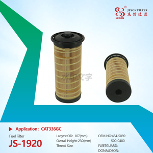 JS-1920 500-0480 Manufacturer Wholesale Fuel Filter Engineering Model Special Filter element Fuel Filter