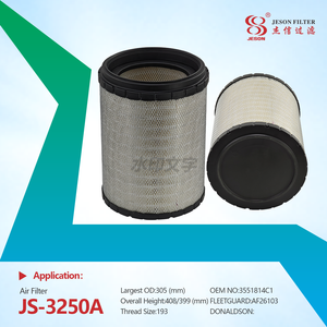 JS-3250AB Hot Selling PU3040 AF26103 AF26268 3551814C1 3551815C1 Engine Air Filter Element New for DONGFENG TRUCK Filter Paper