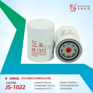 Fuel Filter JS-1022 OEM 1699830-4 WF2096 P553004 P552096 BW5141 WC7101 1661964-5 1699830 1699830-7 1661964 20532237