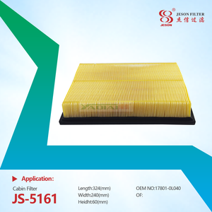 JS-5161 High Quality PU Air Filter 17801-OL040 17801-0L050 17801-YZZAD for TOYOTA Hilux New Condition Cabin Filter Supply