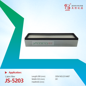 JS-5203 For Caterpillar Excavator Cabin Air Filter Element 2314487 231-4487 PA3829 9X4986 AF55795 P606090 KC90481