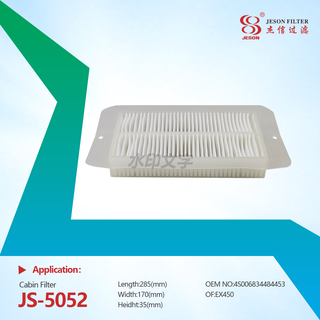 JS-5052 PA5624 Excavator Air Conditioning Filter Element 4S00683/4484453 for ZAX120/450/470 Internal Construction Machinery Part