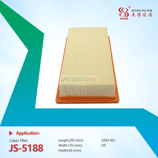 JS-5188 High Quality 16546-JD20A Paper Air Filter for Nissan/Renault Fits Models