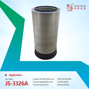 JS-3326AB Wholesale Excavator Engine Accessories Air Filter Kit P607369 P607370 A-6907 46791 36864361 PA3806 AF25187