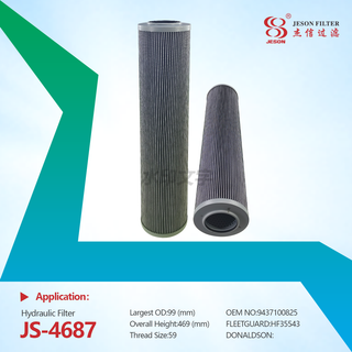 JS-4687 High Quality Heavy Duty Truck Parts Hydraulic Oil Filter 9437100825 737397 HF35543