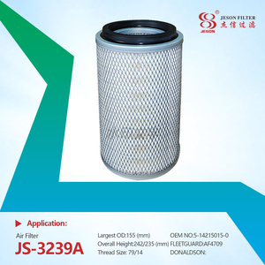 JS-3239A Construction Machinery Air Filter Model 16546-J5570 AF4709 5142150150 5142150320 5142150370 Part for Machinery Construction