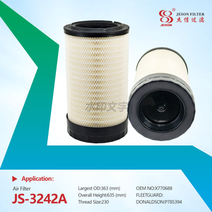 JS-3242A Newest Hot Sale YAOTAI With Good Price Truck Air Filter P785395 P785394 K3663 X770688 21386644 21386706