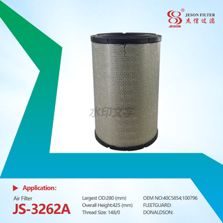 JS-3262AB New Excavator Engine Parts 40C5855 R004212 AF27840 60310784 40C5854 100796 Cabin Air Filter