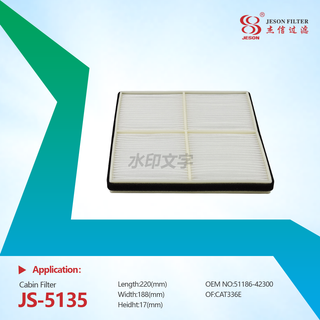 JS-5135 High Efficiency Manufacturer Supplies Cabin air Filter CA3639402 363-9402 51186-42300 Air Filter