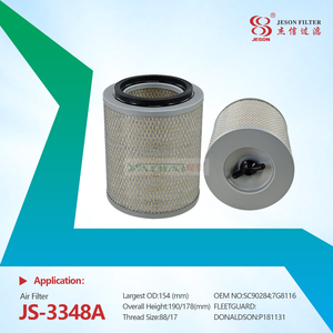 JS-3348A P181124 P181125 P181126 P181130 P181131 Air Filter Cartridge Truck Excavator Engine Air Filter Element Industrial Filter