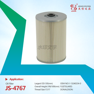 JS-4767 Excavator Accessories O-1530 Oil Filter Replacement for Isuzu 1-13240234-0 P502352