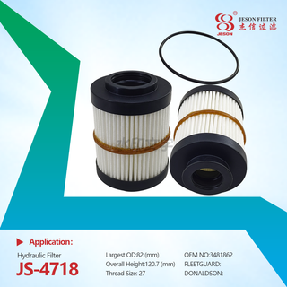 JS-4718 HOT SELL EXCAVATOR PARTS 3481862 SH662391 P575656 EH55070 HY90787 HYDRAULIC FILTER for DIESEL ENGINE PARTS
