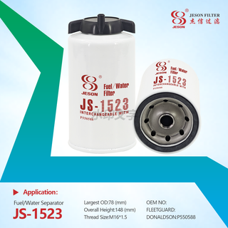 JS-1523 Replace Perkins Fuel Filter 26561118 Fuel Water Separator P550588 for Construction Machinery Generator Set