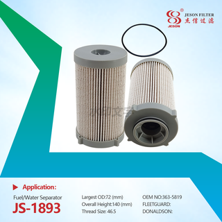 JS-1893 Best Price 837086374 High Quality Excavator Engine Parts Filter 363-5819 Pf46049 Fe1000-0109
