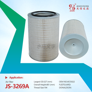 JS-3269A YAOTAI Dump Truck Parts Air Filter 8319143188 C331840 AF25022 P778485 PA3765 for Dump Truck air Filter