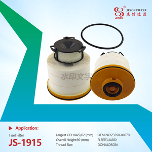 JS-1915 Hot Sell Wholesale Manufacturer Auto Parts Fuel Supply System Diesel Fuel Filter 23390-0L070 for Toyota Hilux