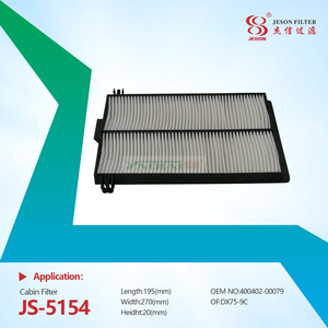 JS-5154 High Quality Factory Cabin Air Filter 400402-00038 DX55-9C DX60-9C 400402-00038 400402-00079 for Car Parts